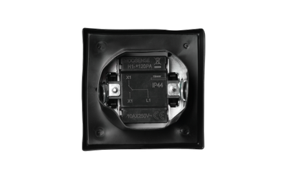 Wechselschalter McPower "Flair", IP44, 250V~/10A, UP, anthrazit, Steckanschluss.