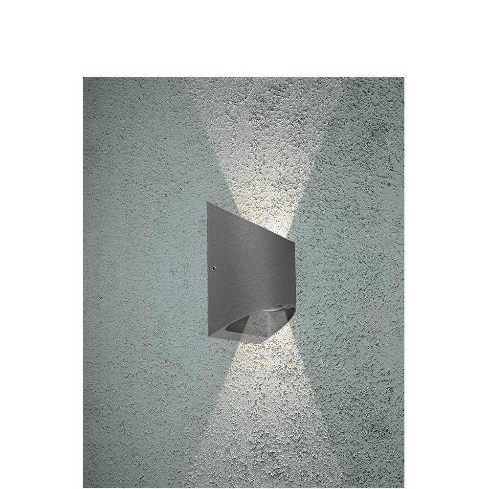 LED Wandleuchte UpDown Alu Antrazit inkl.2 x 5W IP54