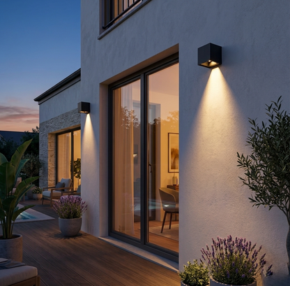 Solar LED Außenleuchte Cube XL CCT 3000K–6000K IP65