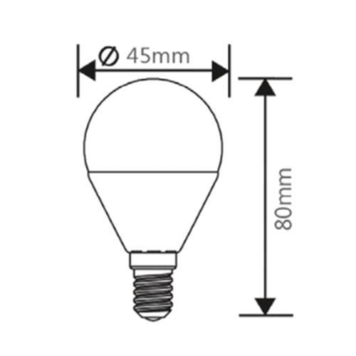 E14-LED-Tropfenbirne 5 W – Kompakt, Energiesparend und in 3 Farbtemperaturen (6500K, 4200K, 3000K)