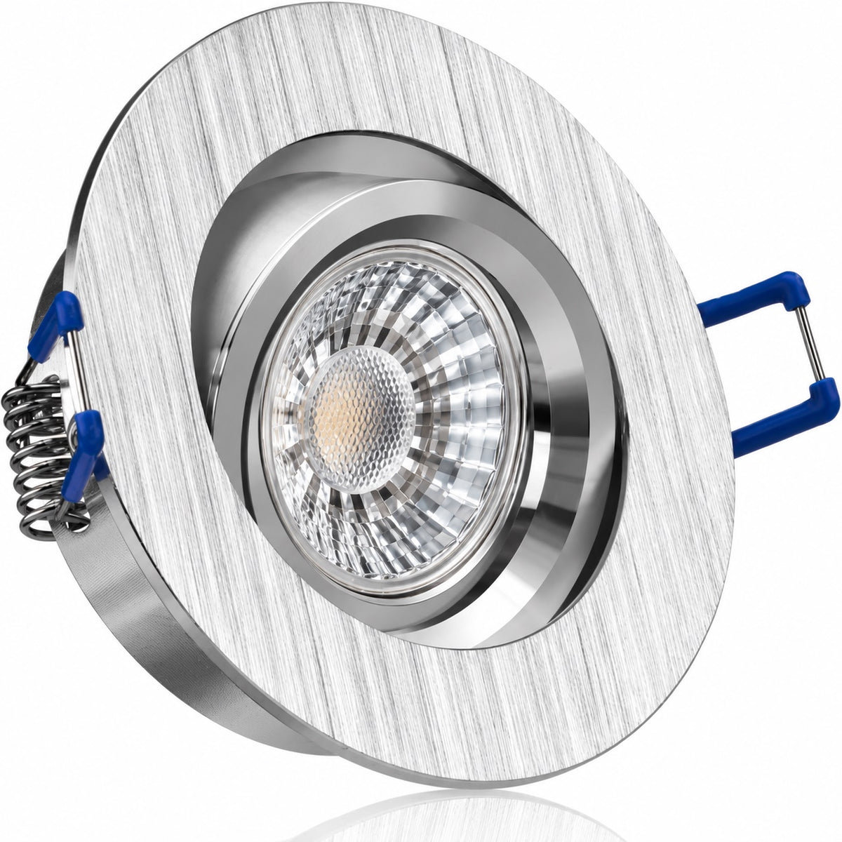 LED Einbaustrahler GU10 5W – Aluminium Bi-Color, rund, 230V