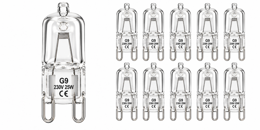 Halogen Birnen G9 18W=25W Eco 10 Stk