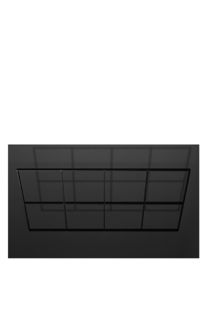 Aluminium Rahmen für LED Hexagon 14 Waben – Schwarz Deckenrahmen.