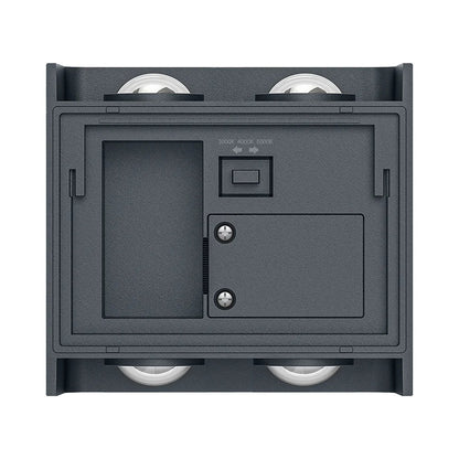 LED-Außenwandleuchte Weiß & Schwarz – Up & Down Effekt, CCT 3in1