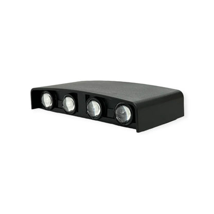 LED Außenwandleuchte 8W – Weiß & Schwarz, Up & Down, CCT 3-in-1
