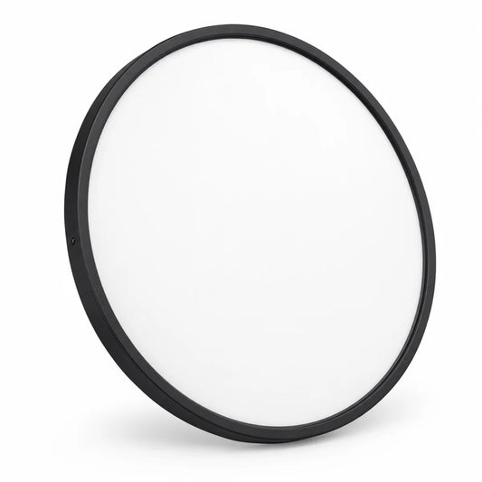 LED Deckenleuchte Rund Schwarz 50W Up & Down – 6000 Lumen, Fernbedienung, 2700–6500K, Ø 50 cm.