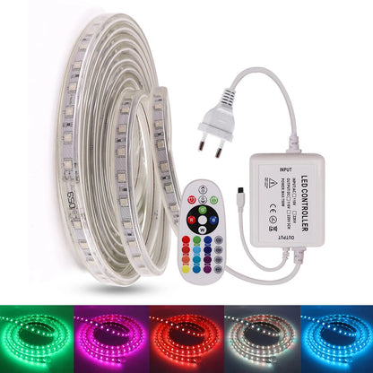 LED Strip 220V RGB 5050 – Dimmbar, Farbwechsel & Effektbeleuchtung