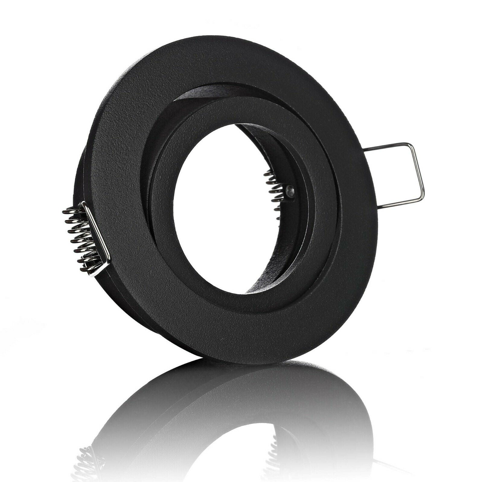 Einbaurahmen Aluminium Rund-Klickverschluss Schwarz – Robust & Elegant