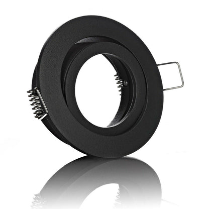 Einbaurahmen Aluminium Rund-Klickverschluss Schwarz – Robust & Elegant