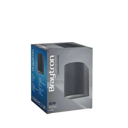 Moderne LED Wandleuchte DownLight – Antrazit, 5W GU10 LED, IP44, 360 Lumen